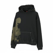 DIESEL S-Boxt-Hood-N4 Men Hoodie M Dark Grey Oversized Distress Pull On RRP195