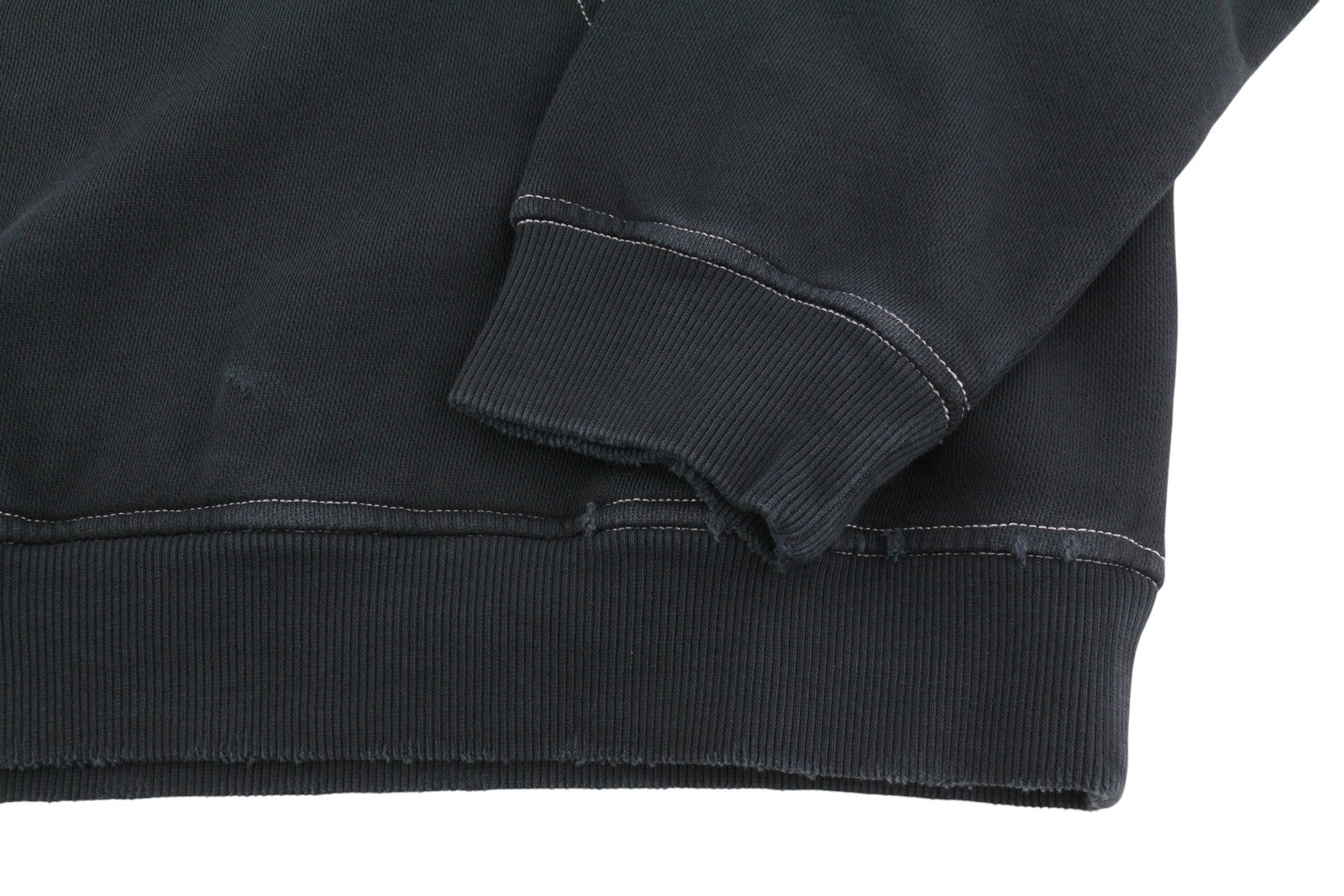 DIESEL S-Boxt-Hood-N4 Men Hoodie M Dark Grey Oversized Distress Pull On RRP195