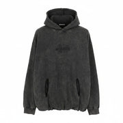 DIESEL S-Boxstic-Hood Men Hoodie M Grey Acid Washed Oversized Unisex RRP295