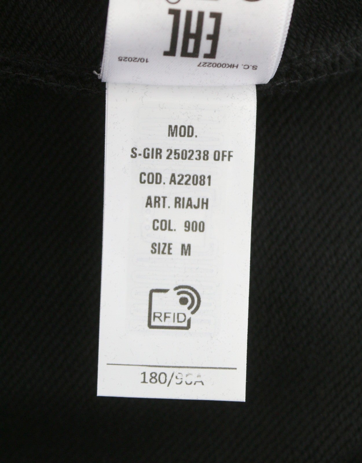 DIESEL S-Gir 250238 Off Men Sweatshirt M Black Crew Neck Pull On RRP125