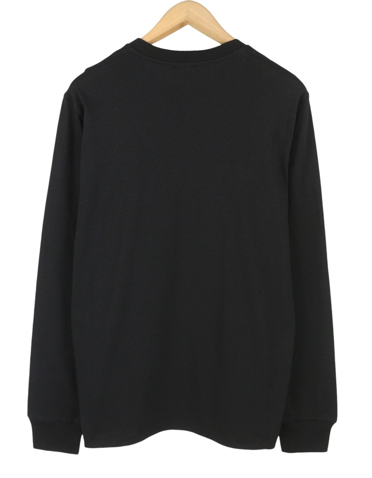 DIESEL T-Just-LS-Situation Men T-Shirt L Black Cotton Crew Neck Long Sleeve