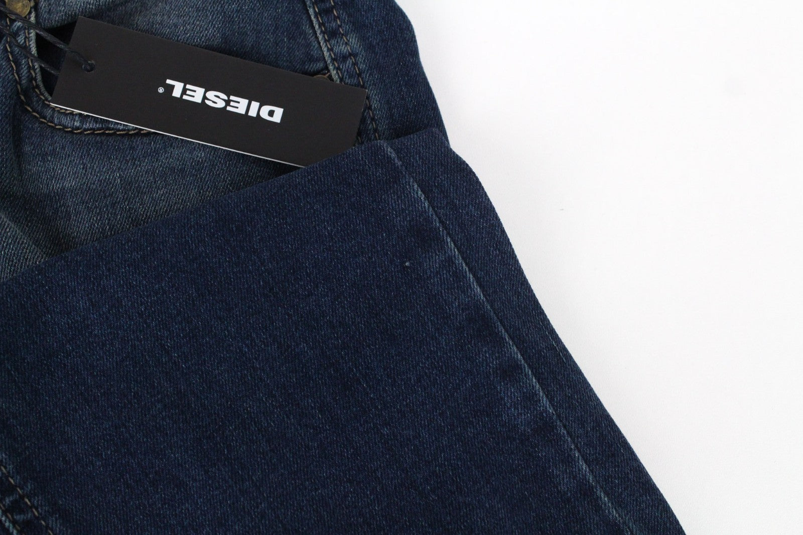 DIESEL Larkee-Beex 084BU Men Jeans W28/L32 Tapered Cotton Stretch Blue Washed