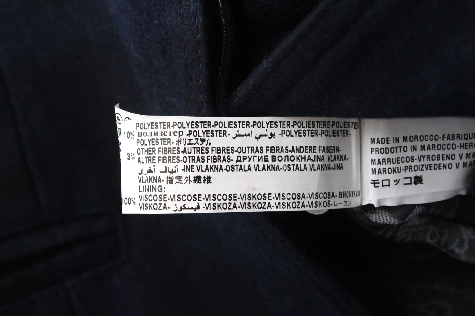 DESIGUAL Snowrobot Women Jacket 36 S Blue Check Patterns Wool Cotton Blend