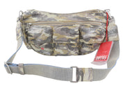 DIESEL Multi-Pkts Women Bag Glitter Camouflage Utilitarian Shell Unisex RRP375