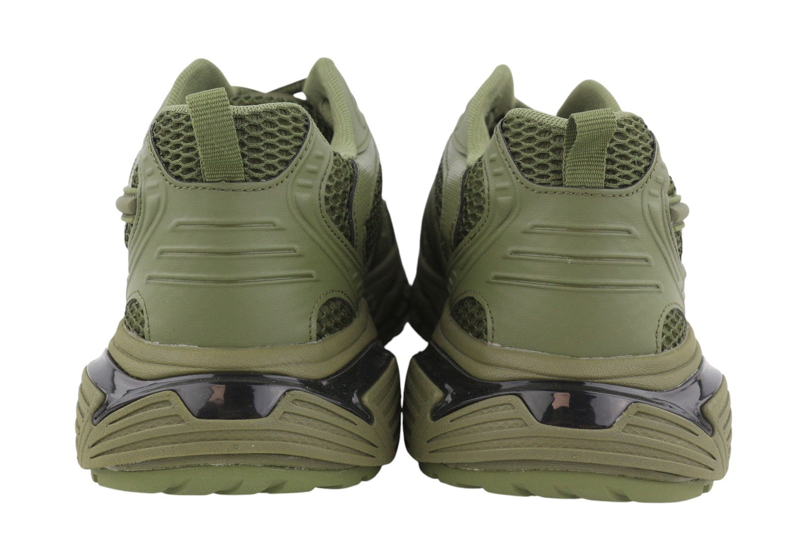 DIESEL S-Serendipity Pro-X1 Men Sneakers EU42.5 Green Panelled Low RRP275
