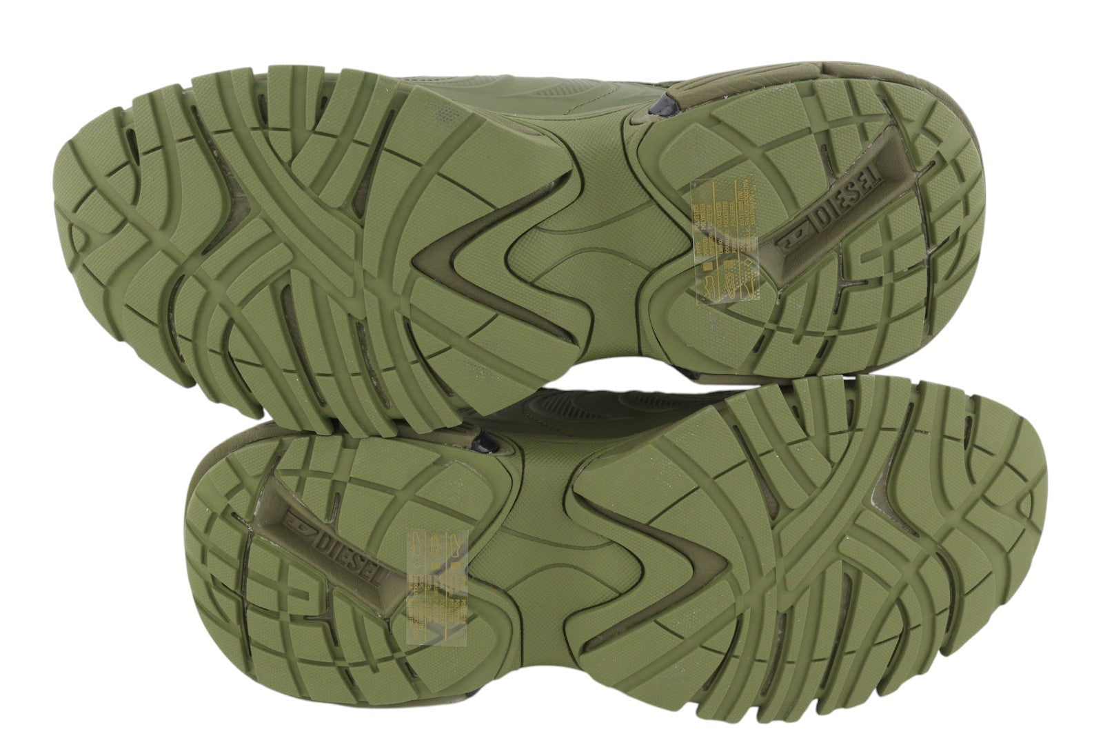 DIESEL S-Serendipity Pro-X1 Men Sneakers EU42.5 Green Panelled Low RRP275