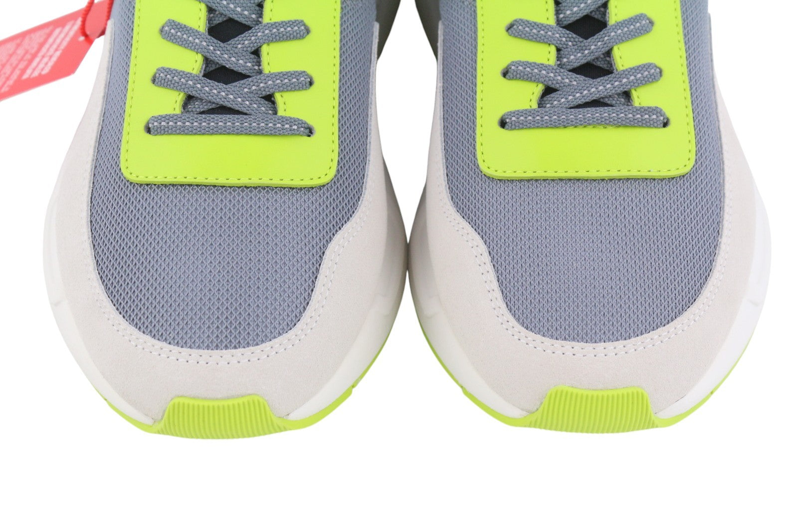 DIESEL S-Serena Low Men Sneakers EU45 Grey Leather Details Almond Lace RRP195