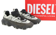 DIESEL S-Prototype P1 Men Sneakers EU44 White Silver Low Top Laced RRP350