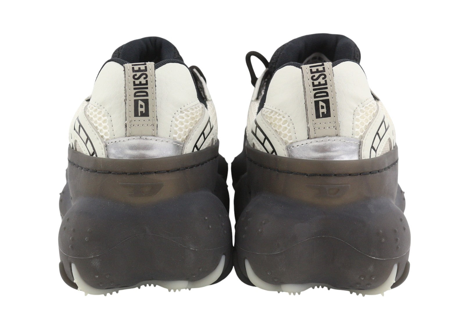DIESEL S-Prototype P1 Men Sneakers EU43 Grey Silver Low Top Laced RRP350