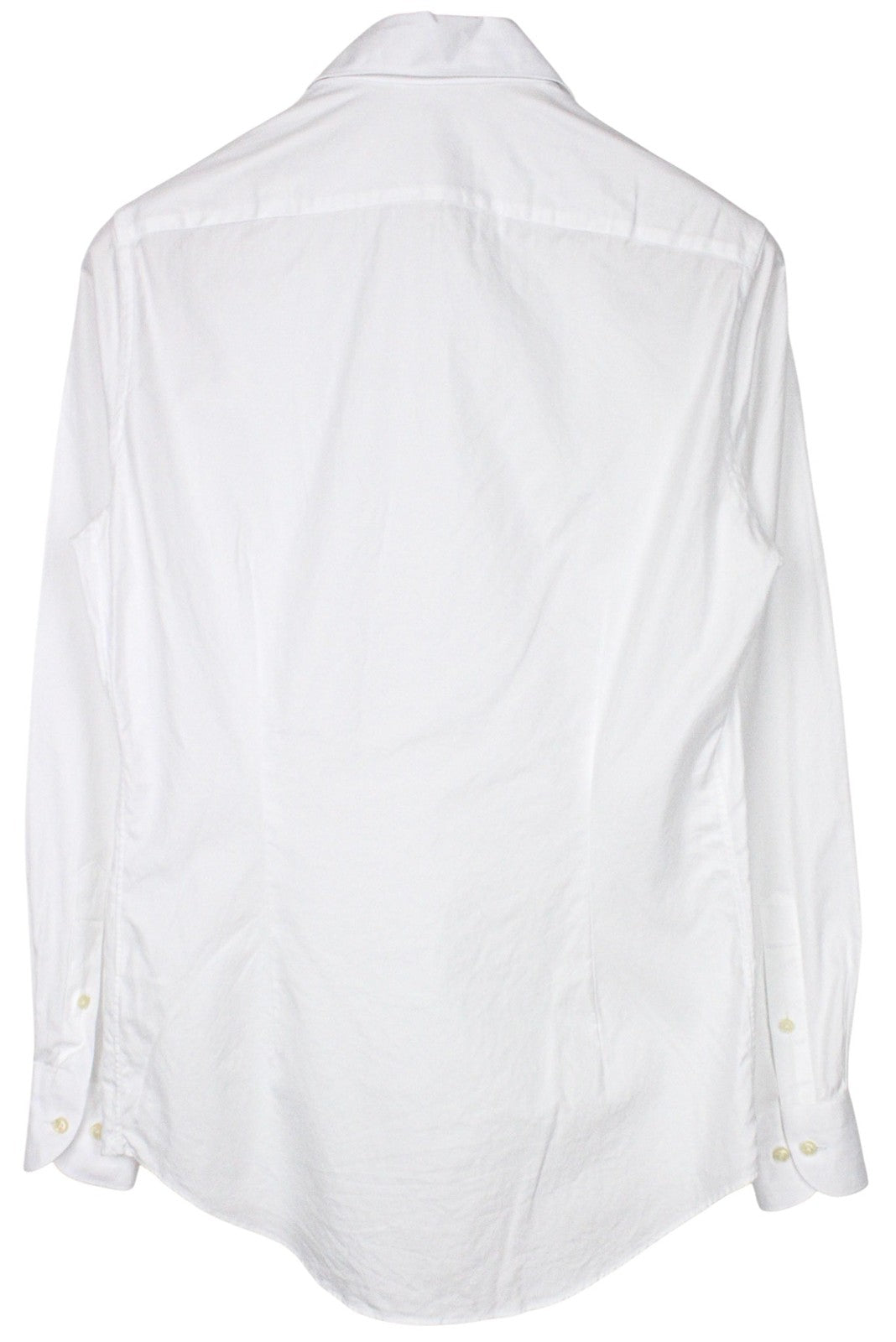 SUITSUPPLY Men Shirt 37/14 1/2 Extra Slim White Pure Egyptian Cotton Twill