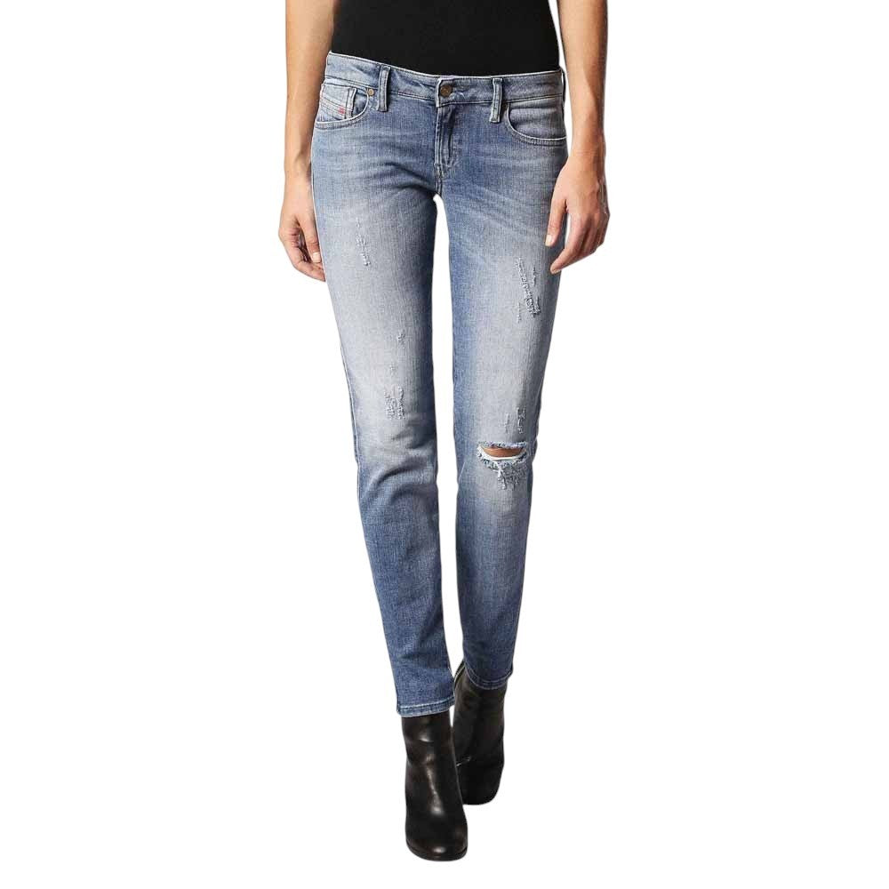 DIESEL Gracey 084GL Women Jeans W26/L30 Super Slim Skinny Cotton Stretch Blue