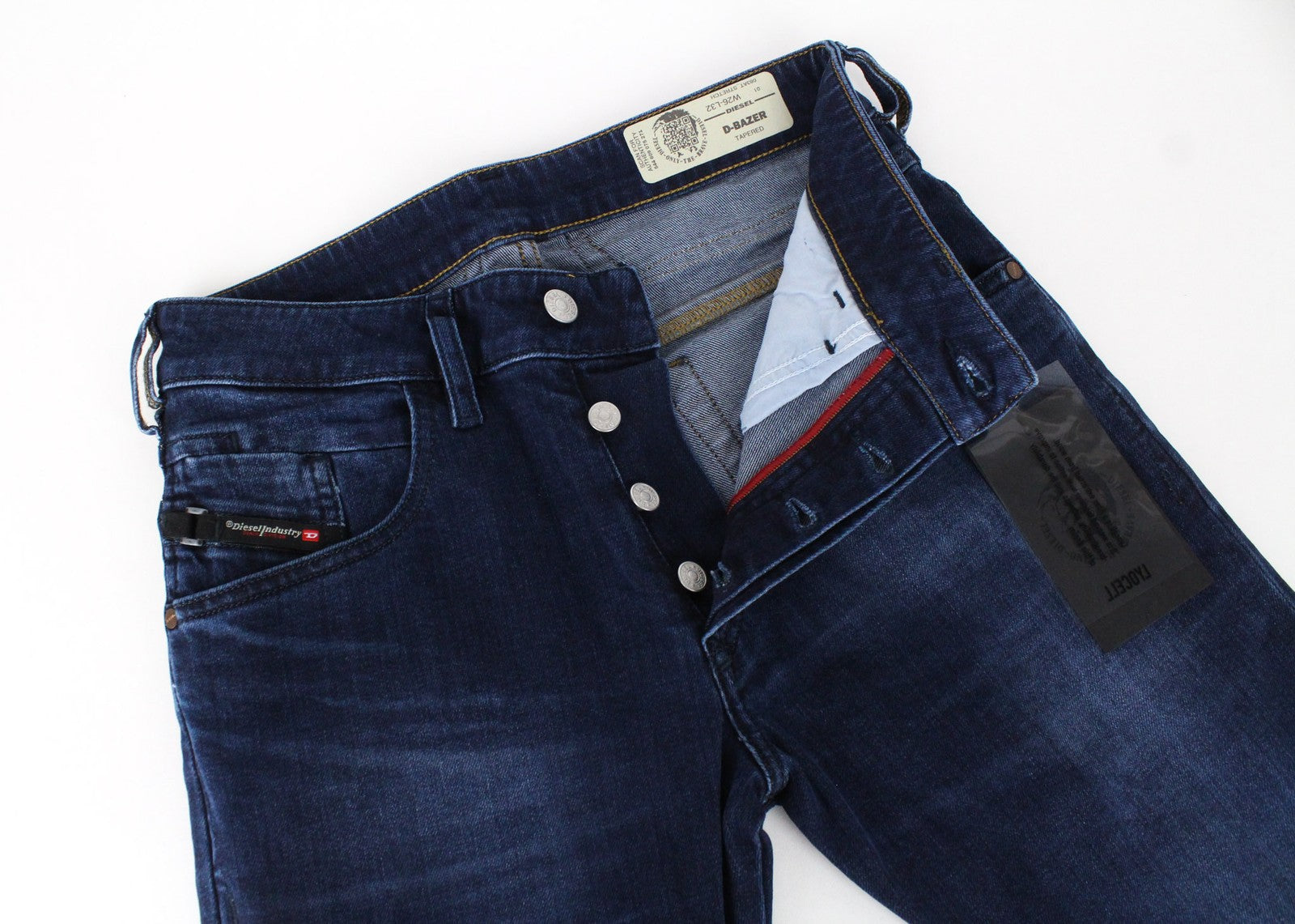 DIESEL D-Bazer 083AT Men Jeans W26/L32 Boys Tapered Fit Blue Cotton Stretch