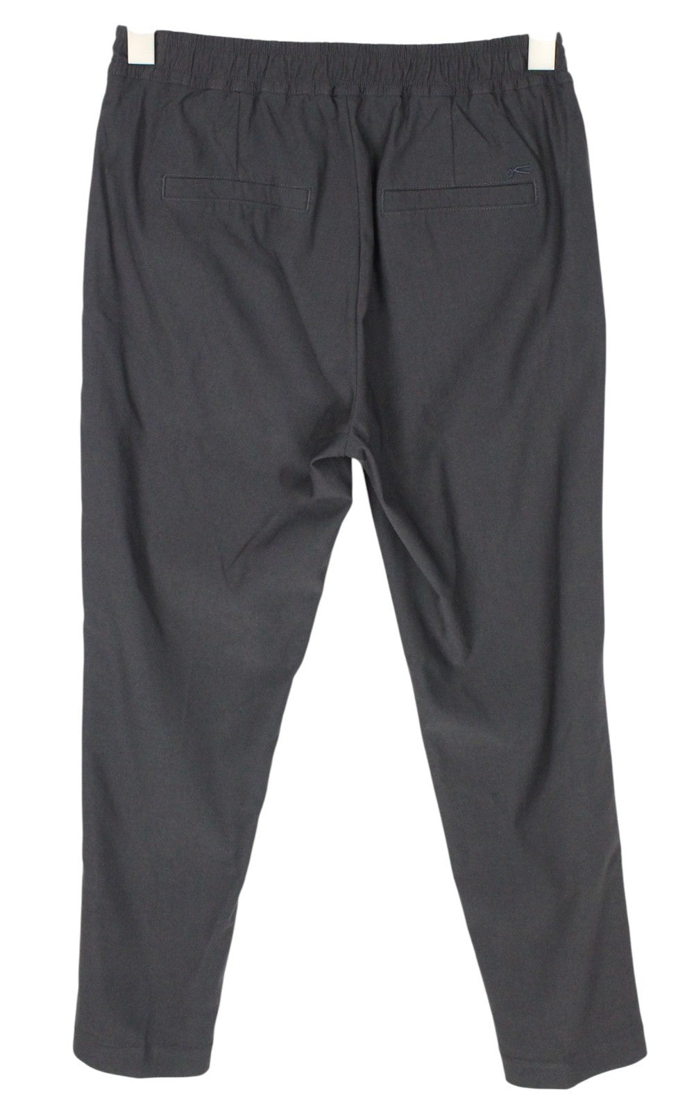 DENHAM Preston Women Trousers S Grey Stretch Pleated Front Classic Zipped