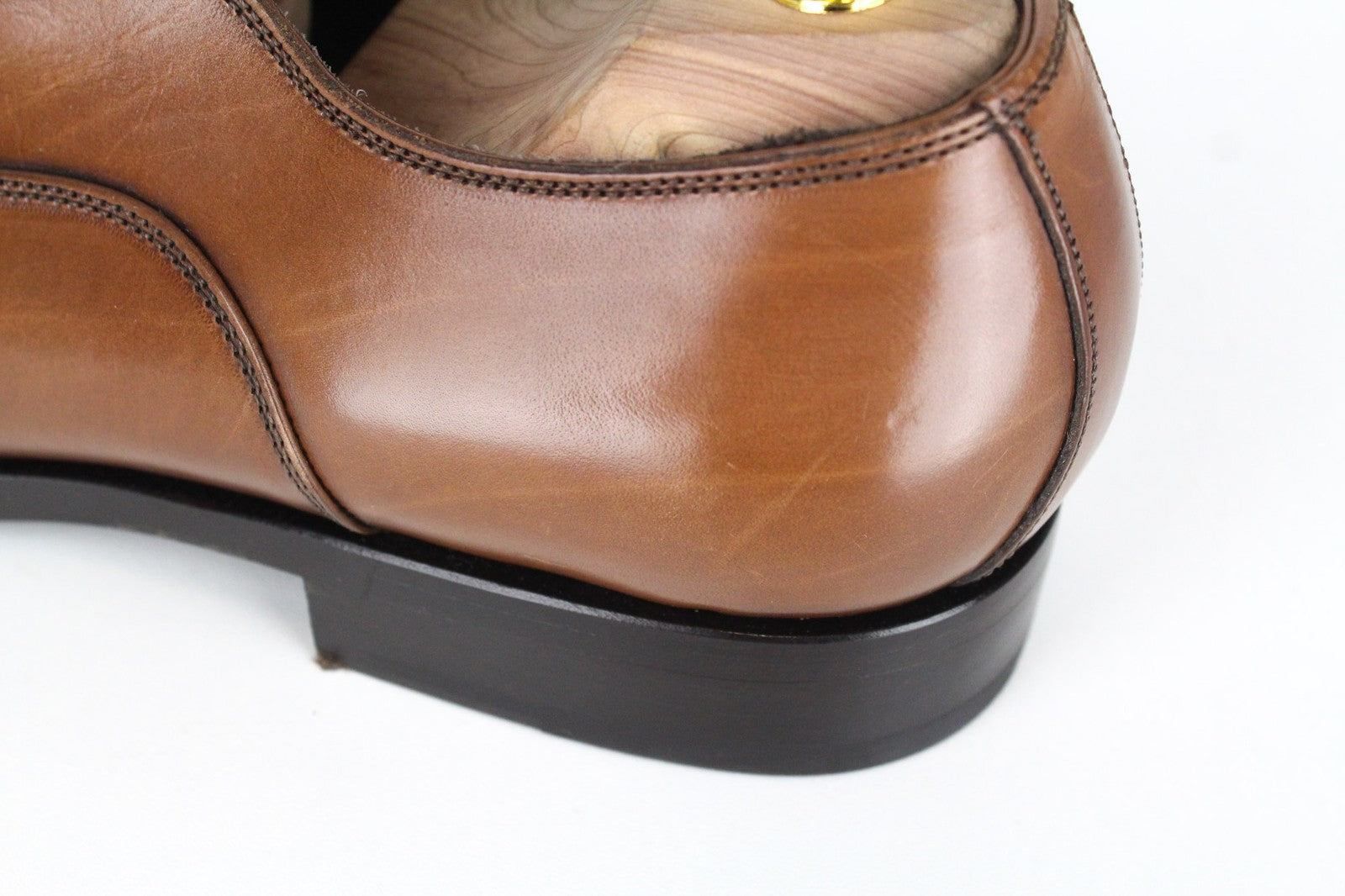 SUITSUPPLY Men Formal Shoes EU42 Brown Genuine Leather Classic Laced Low-Top