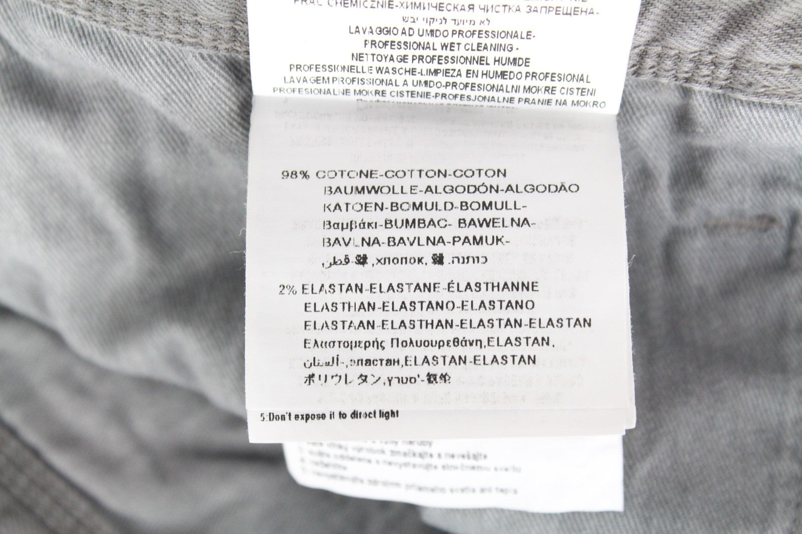 REPLAY Anbass Men Jeans W30/L34 Grey Slim Cotton Stretch 5-Pockets Denim
