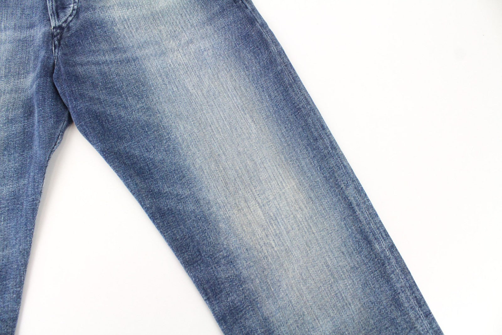 DIESEL D-Bazer 0870H Men Jeans W27/L32 Distress Blue Boys Taper Stretch Buttoned