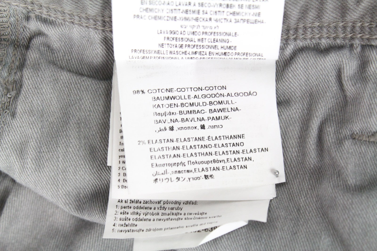 REPLAY Anbass Men Jeans W29/L32 Mid Grey Slim Fit Cotton Mix Stretch Zip-Fly