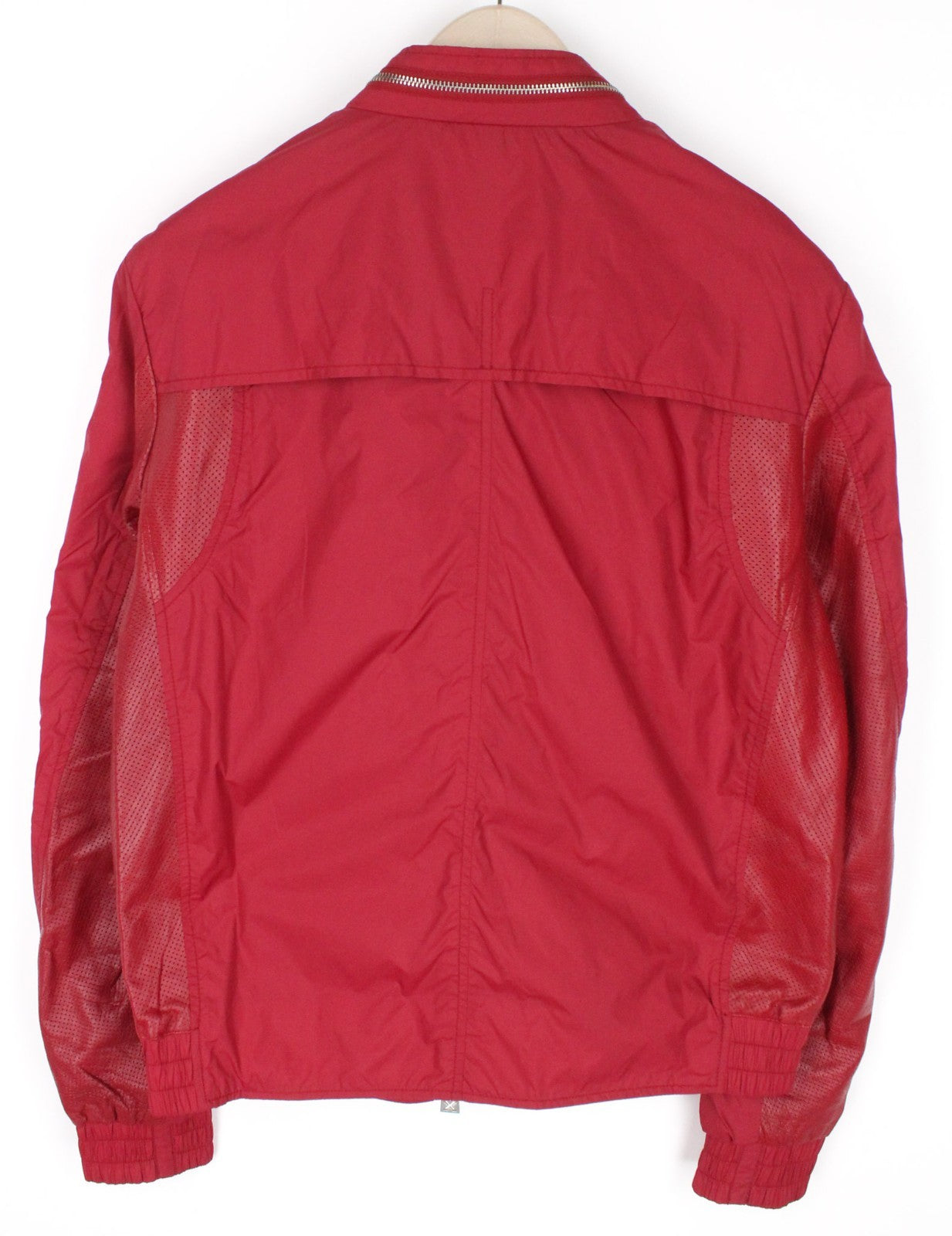 RICHMOND Men Jacket IT50 L Solid Red Lightweight Softshell Designer Zip Up
