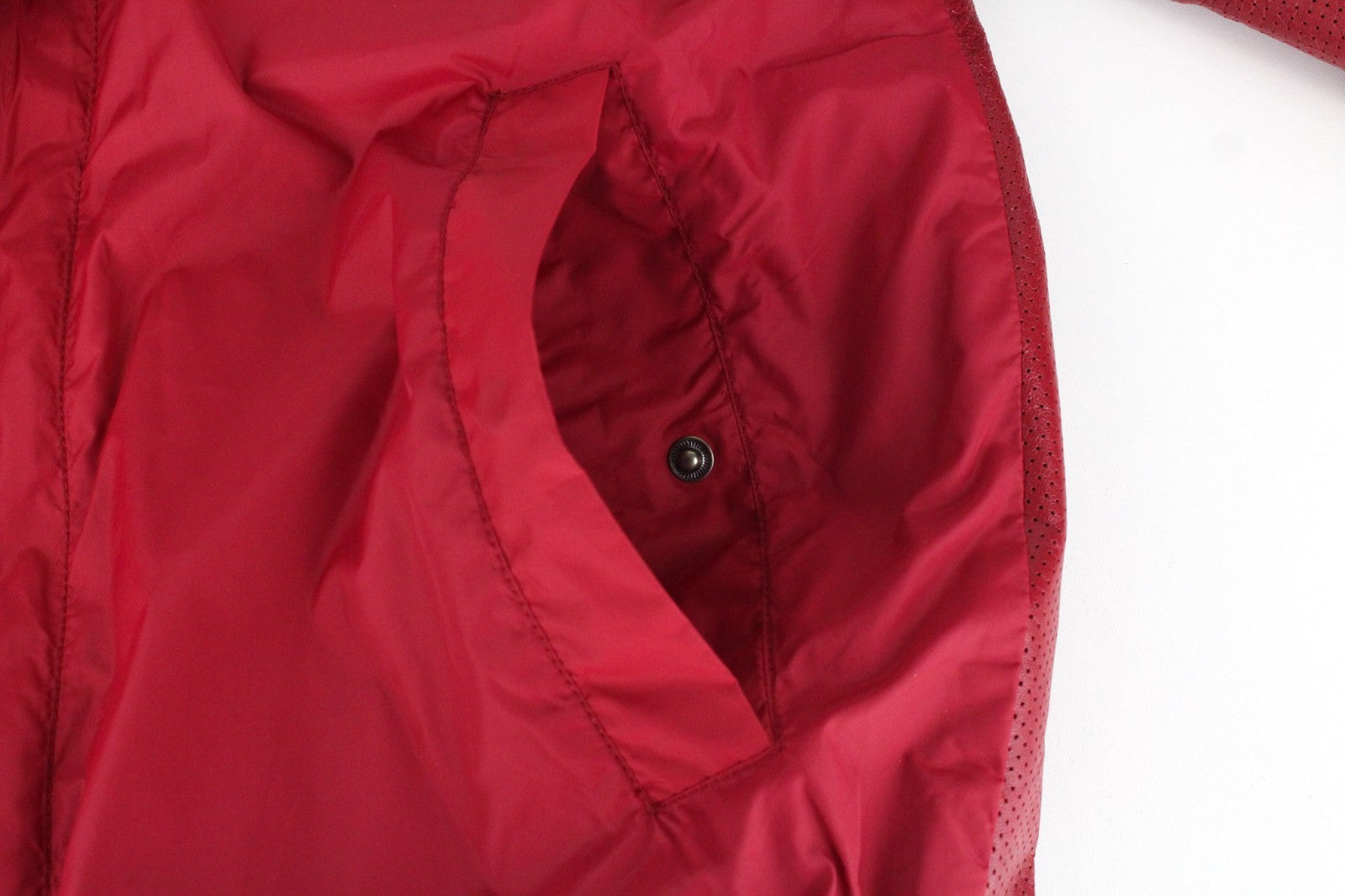RICHMOND Men Jacket IT50 L Solid Red Lightweight Softshell Designer Zip Up