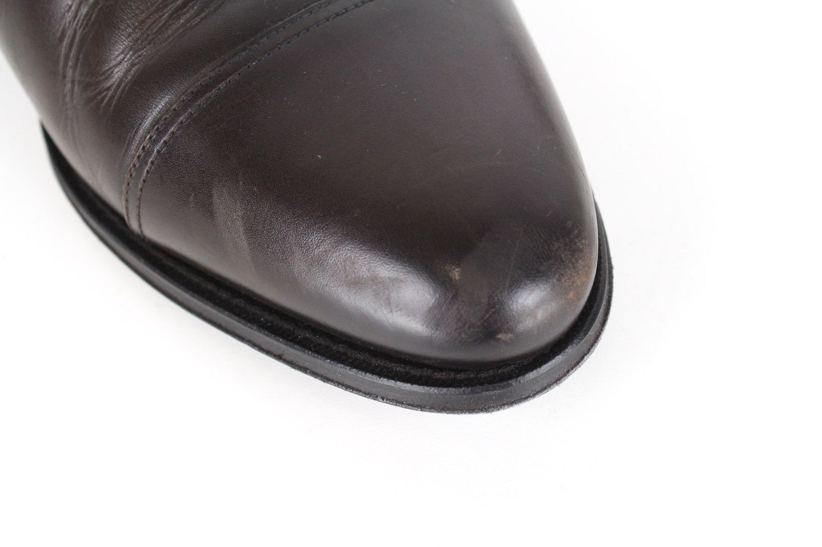 SUITSUPPLY Men Formal Shoes EU42 Dark Brown Calf Leather Oxford Blake-Stitched