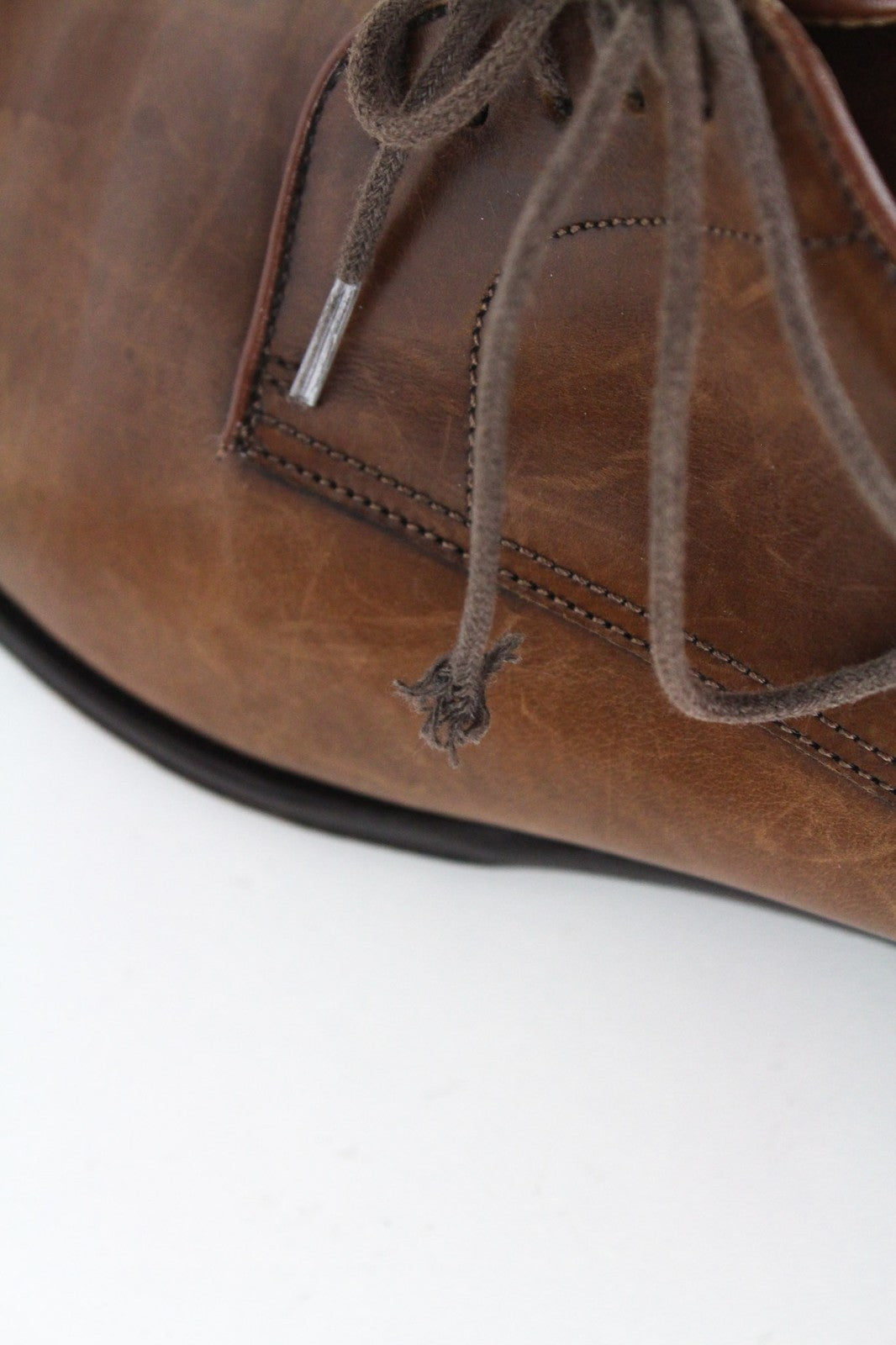 SUITSUPPLY Men Formal Shoes EU42 Mid Brown Pure Calfskin Blake-Stitched Oxford