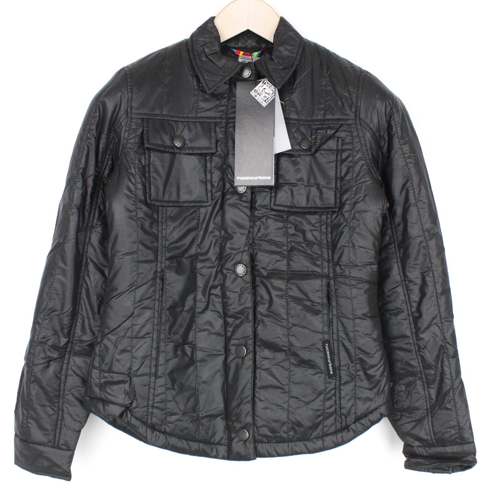 TUCANO URBANO Rudy Women Jacket XS Black Fleece Lining Breathable Moto Snaps