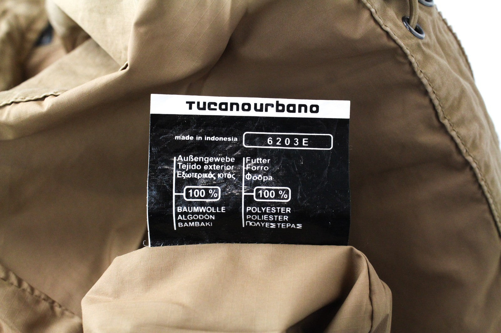 TUCANO URBANO Douz Men Jacket S Brown Cotton Single-Breasted Motorcycle