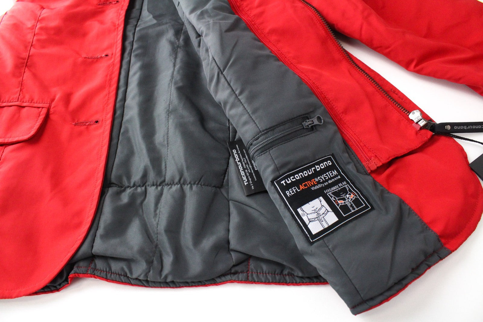 TUCANO URBANO Freccia Women Jacket 2XS Red Lined Water-Repellent Windproof