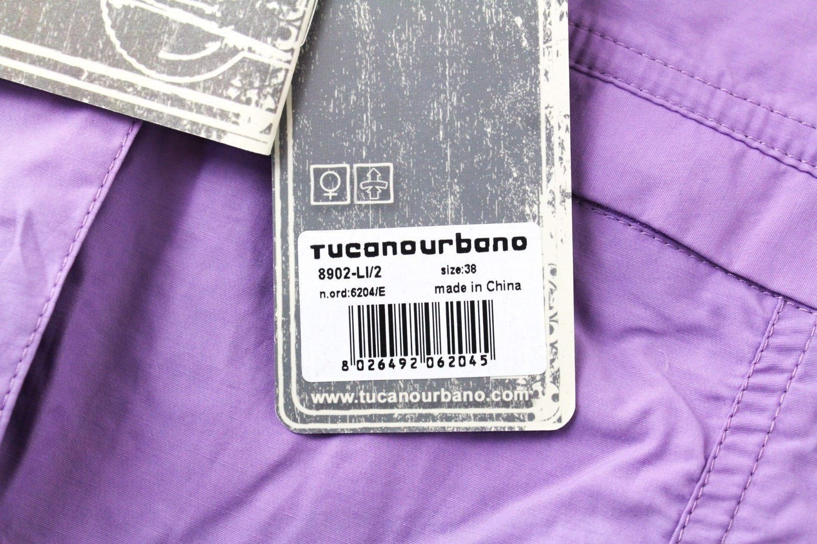TUCANO URBANO Demetra Women Jacket XS Purple Cotton Blend Lightweight Moto
