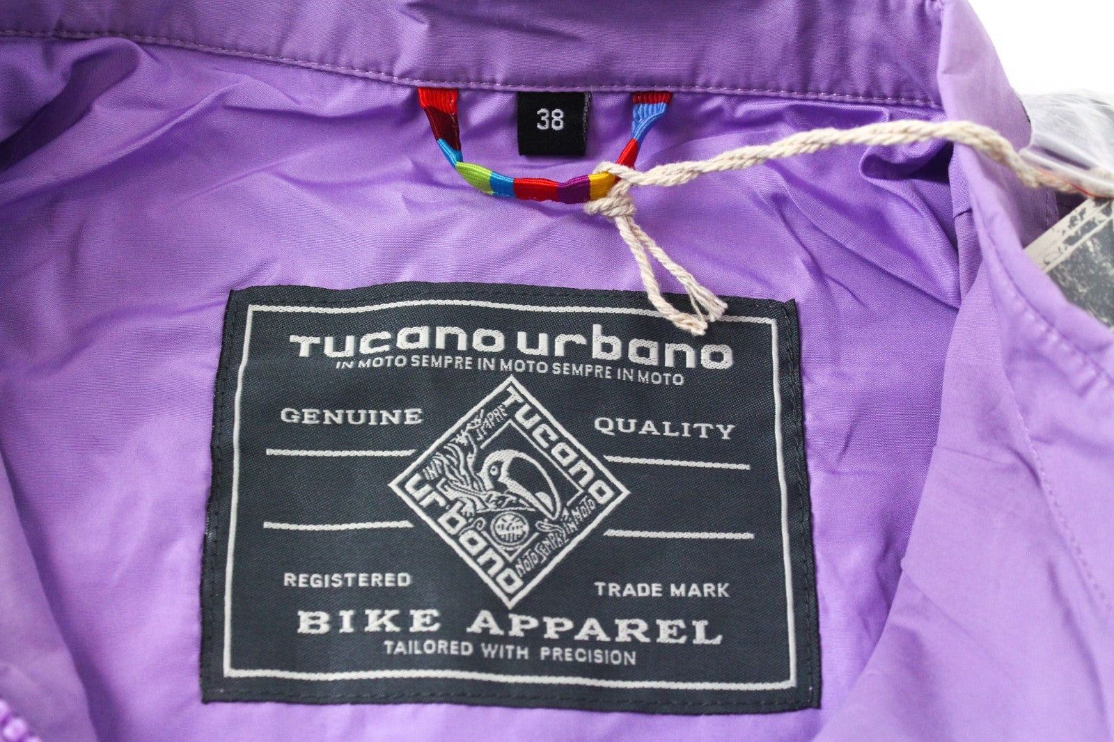 TUCANO URBANO Demetra Women Jacket XS Purple Cotton Blend Lightweight Moto