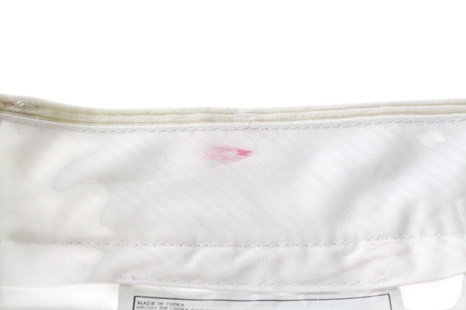 SUITSUPPLY Blake Men Trousers UK32R W32 Off-White Beige Cotton Corduroy Cargo
