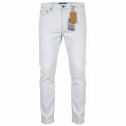 DESIGUAL Lucas Men Jeans W36 Faded Blue Slim Casual Cotton Stretch Button-Up