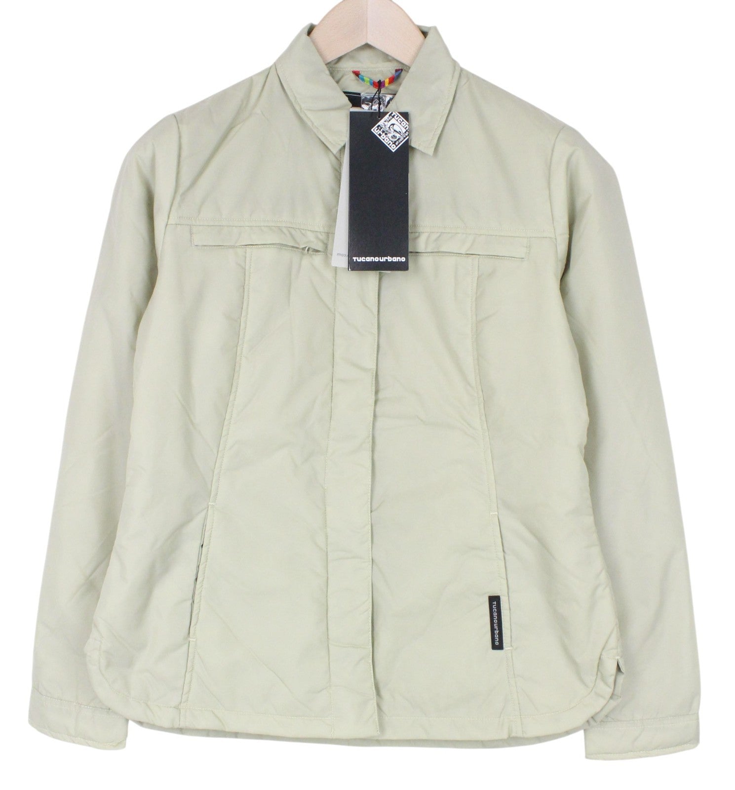 TUCANO URBANO Mercoledi Women Jacket XS Beige Thermal Padding Moto Windproof
