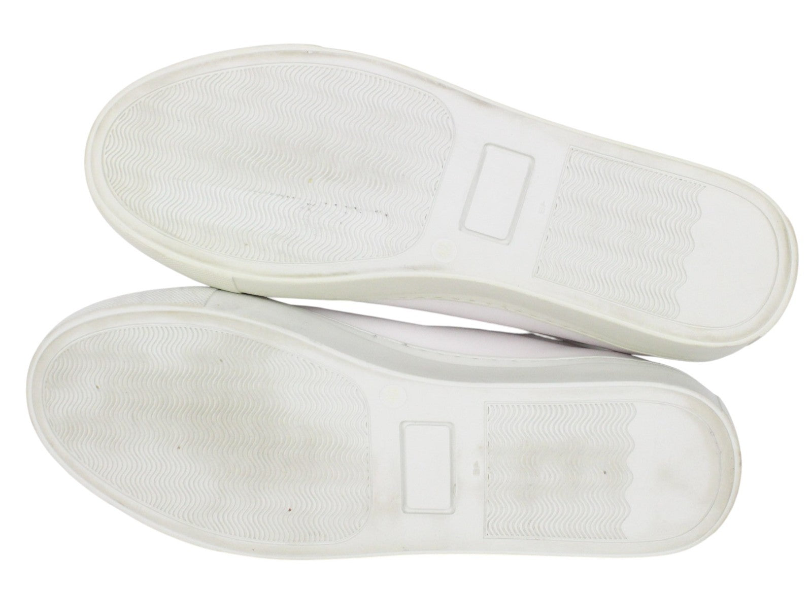 SUITSUPPLY Men Trainers EU42 White Genuine Leather Laced Low-Top Sneakers