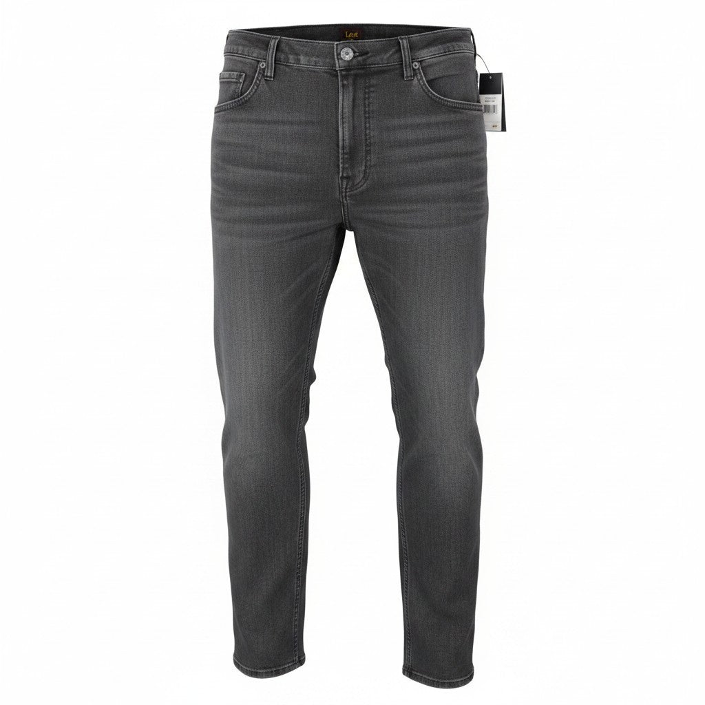 LEE Rider Men Jeans W40/L32 Slim Washed 5-Pockets Casual Grey Cotton Stretch
