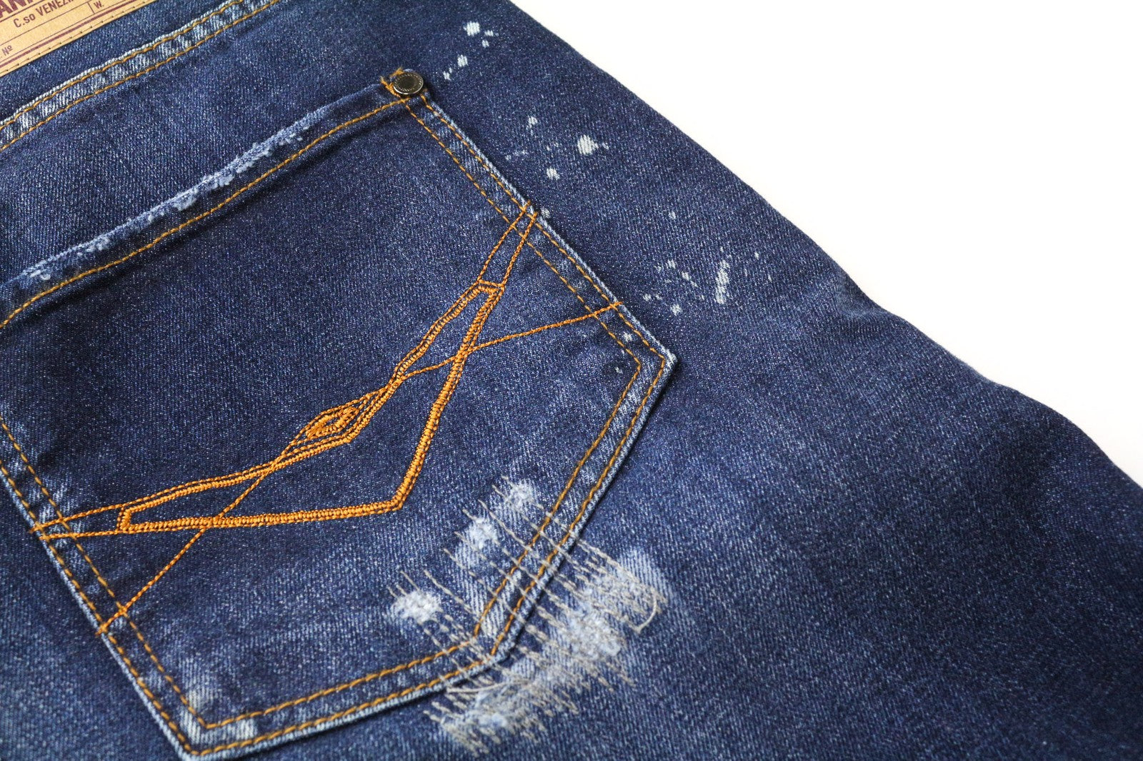 FRANKIE MORELLO Loredana moteriški džinsai, 38 dydis, siaurėjantys, mėlyni, tamprūs, plėšyti medvilniniai džinsai 