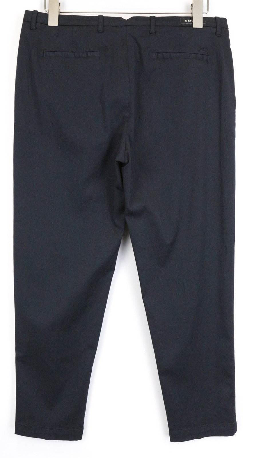 DENHAM Ocean moteriškos tamsiai mėlynos chino kelnės M dydžio, aptemptos, morkų kirpimo, tamprios 