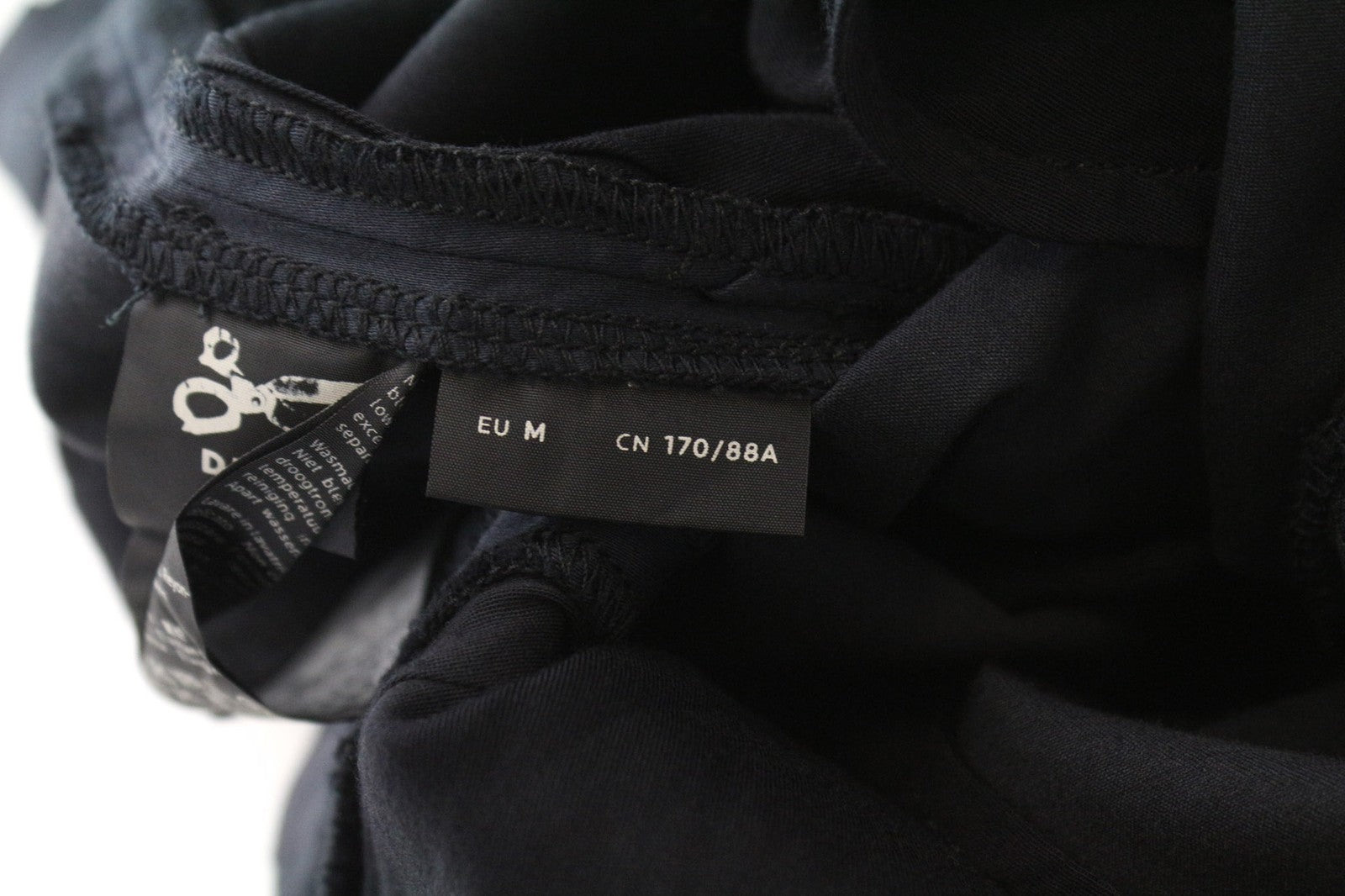 DENHAM Ocean moteriškos tamsiai mėlynos chino kelnės M dydžio, aptemptos, morkų kirpimo, tamprios 