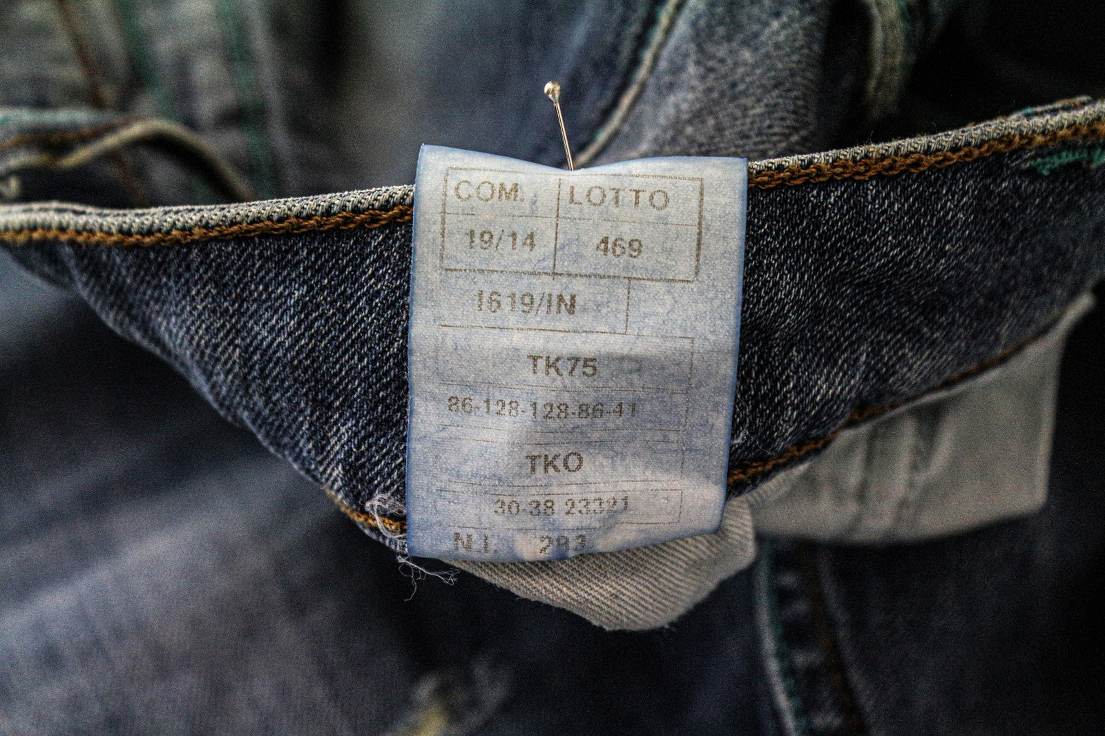 TAKESHY KUROSAWA Men's Jeans W34 Slim Stretch Cotton Blue Distressed Wash