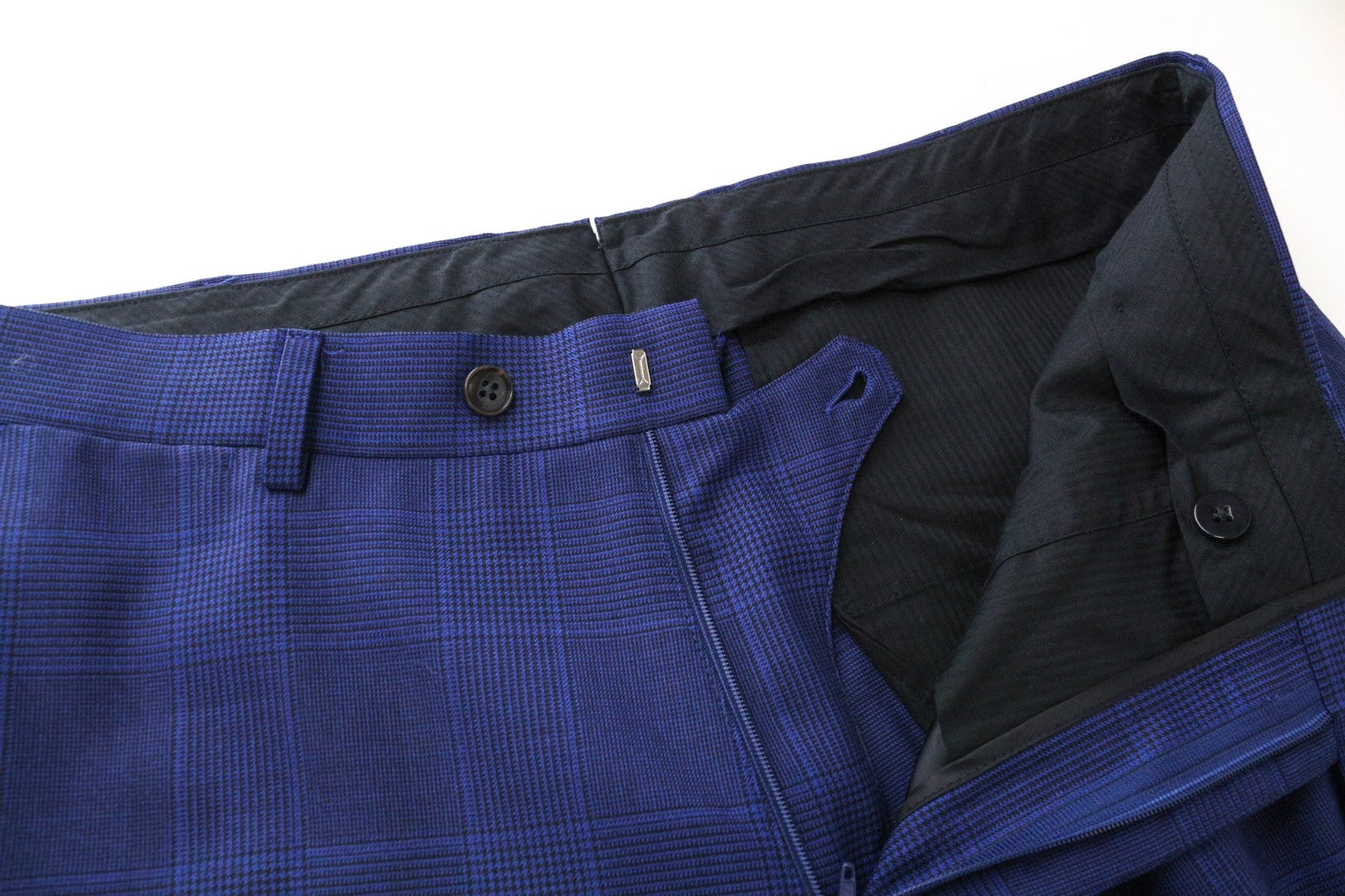 SUITSUPPLY La Spalla Men's Suit UK42R Blue Wool 2Pc Checked Classic