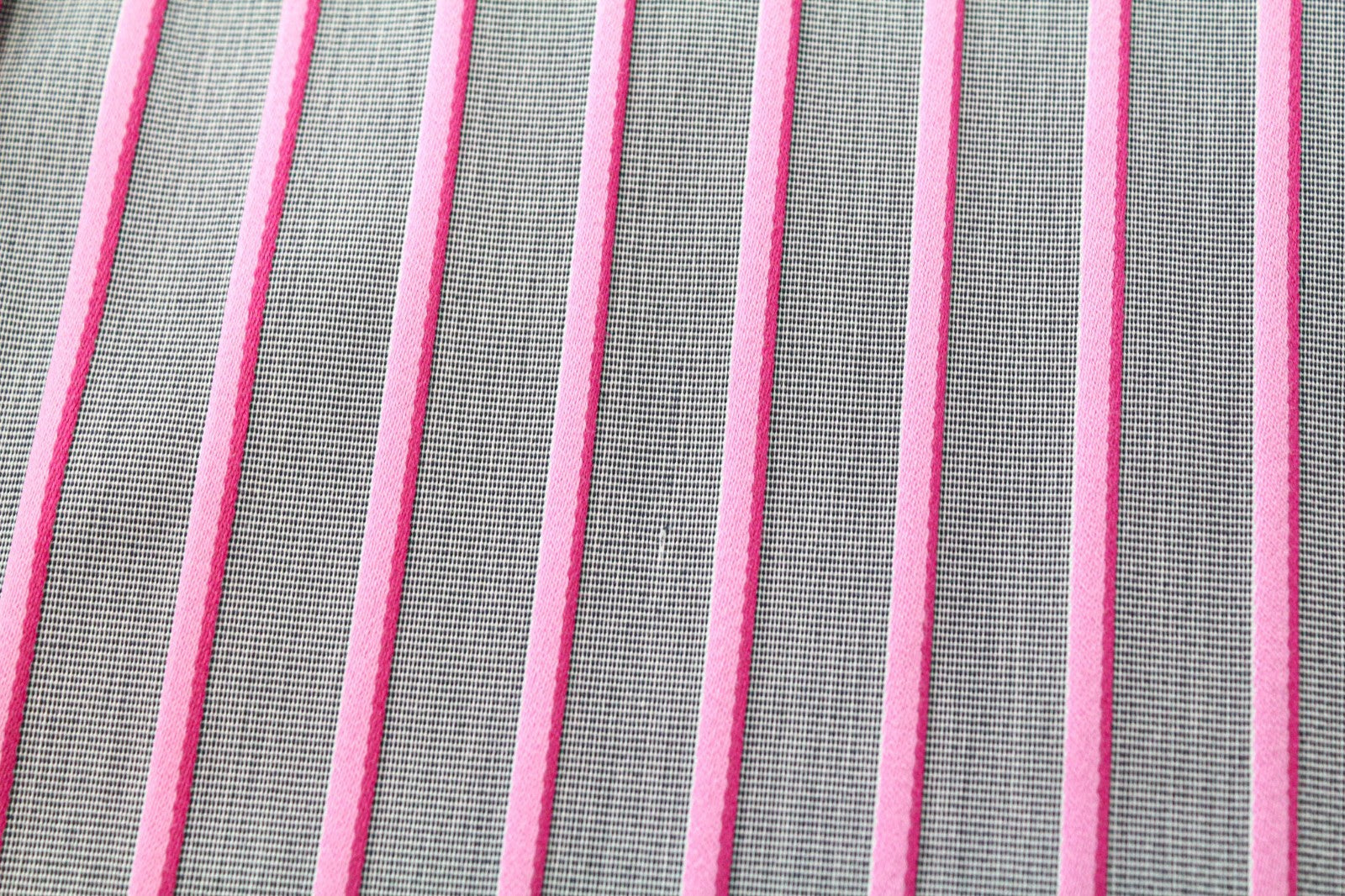 RICHMOND vyriški marškinėliai, 48 pilkai rožiniai, dryžuoti medvilniniai marškiniai su sagomis, 3/4 rankovėmis 