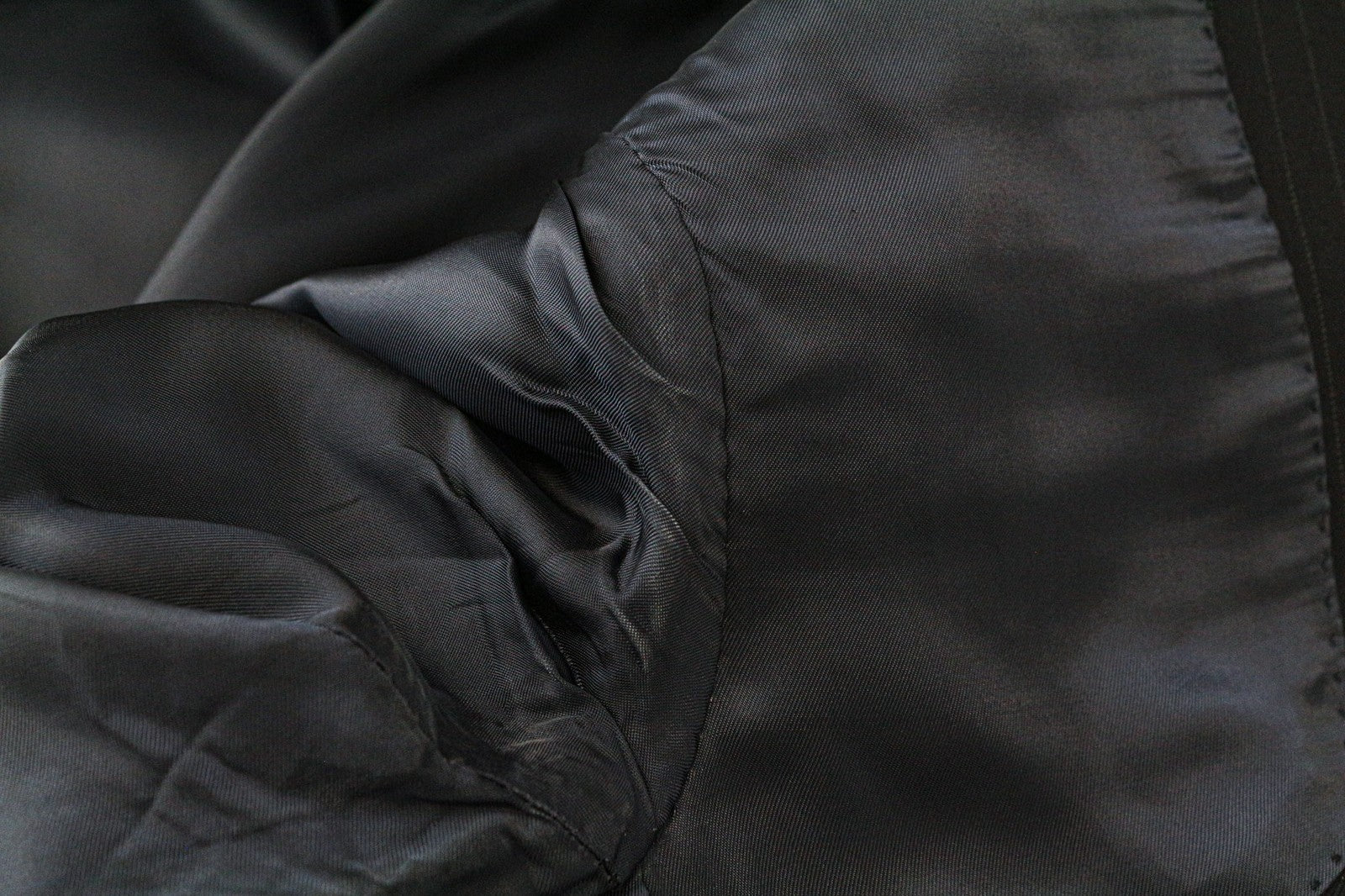 SUITSUPPLY La Spalla vyriškas tamsiai mėlynas vilnonis dryžuotas švarkas, UK36L, raštuotas 