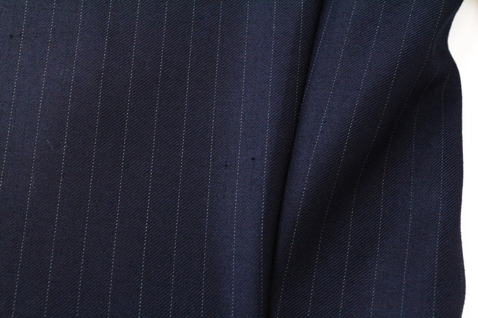 SUITSUPPLY La Spalla vyriškas tamsiai mėlynas vilnonis dryžuotas švarkas, UK36L, raštuotas 