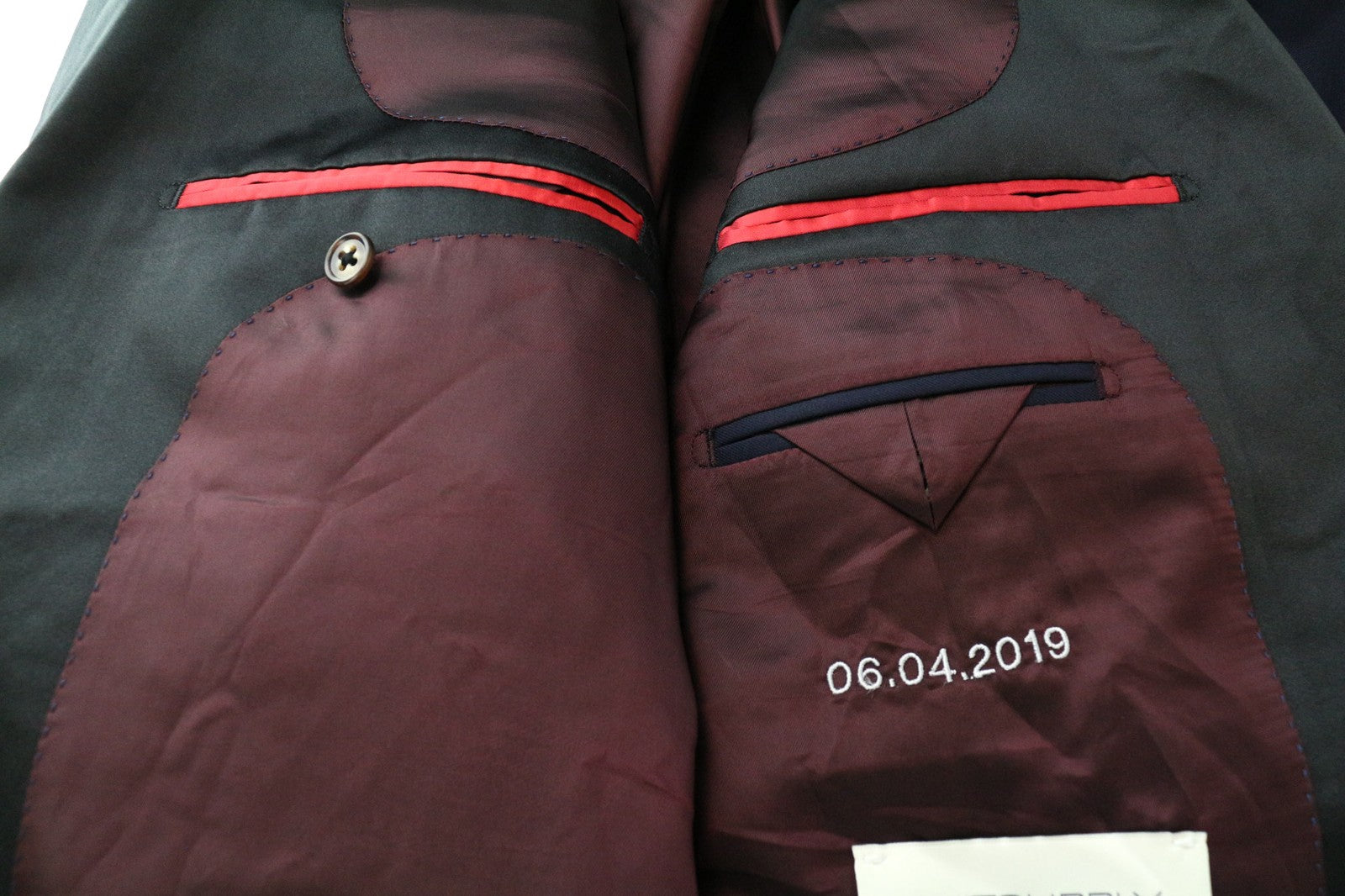 „SUITSUPPLY Lazio“ vyriškas švarkas 28, mėlynas, vilnonis, smokingas, pamušalu, vienaeilis 