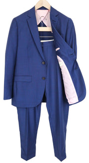 SUITSUPPLY La Spalla Men's Suit UK38R Blue Wool 2Pc Classic Single-Breasted