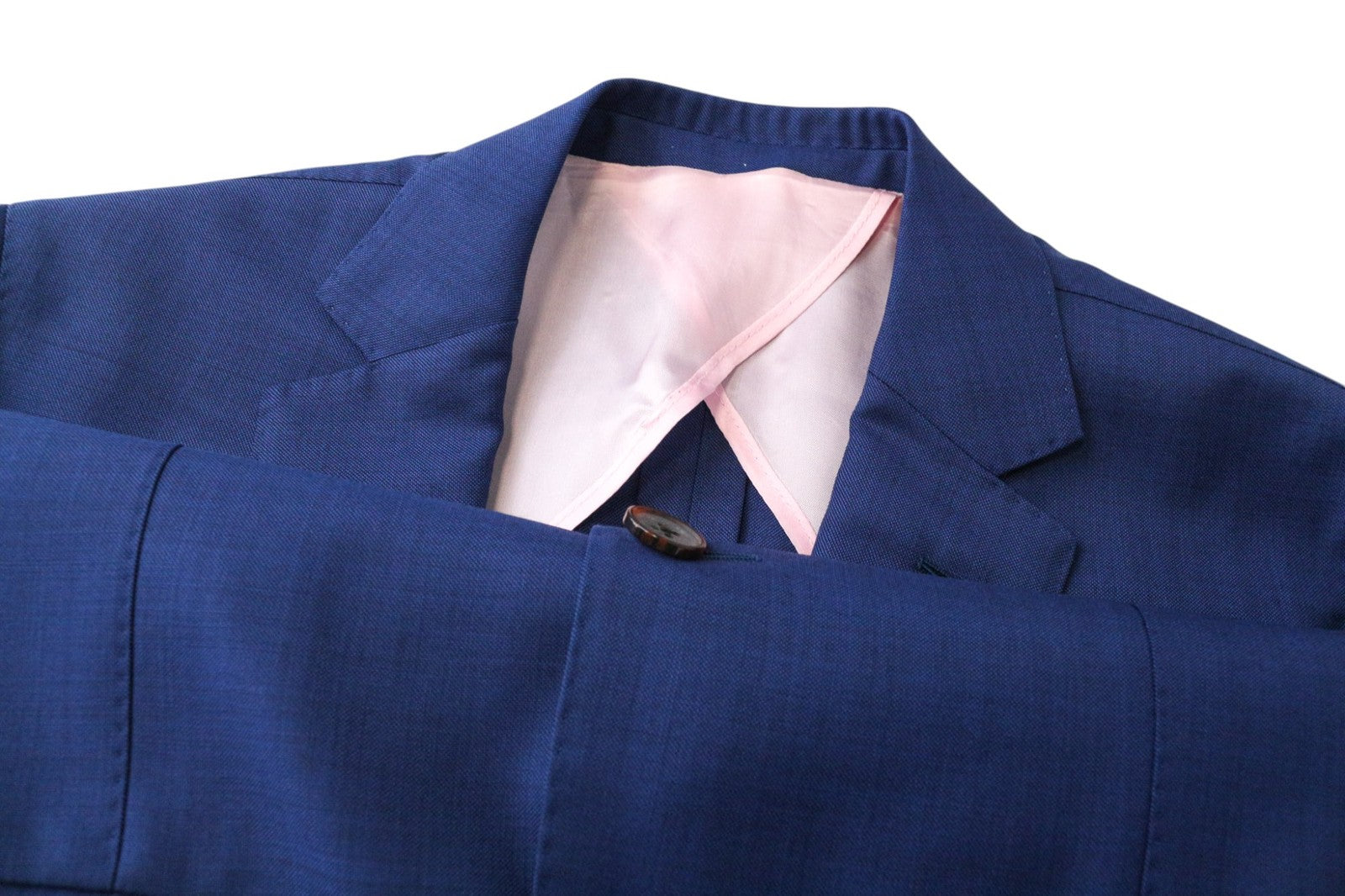 SUITSUPPLY La Spalla Men's Suit UK38R Blue Wool 2Pc Classic Single-Breasted