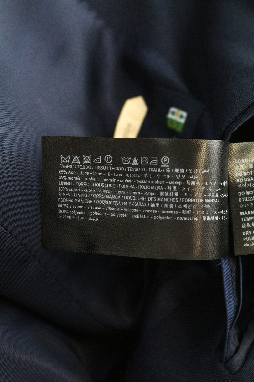 SUITSUPPLY Cameron Women's UK16R Blue Wool Mohair Blazer Single-Breasted