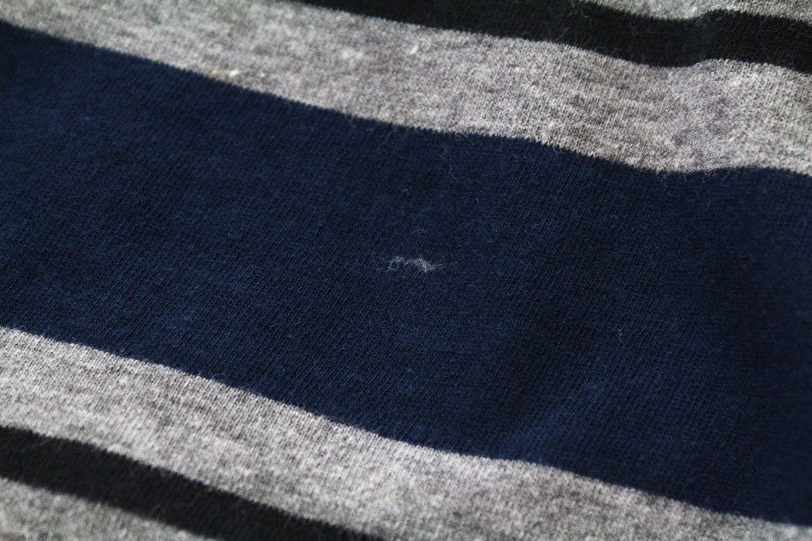 DESIGUAL Marcos Men's Blue T-Shirt S Striped Cotton Blend Henley Long Sleeve