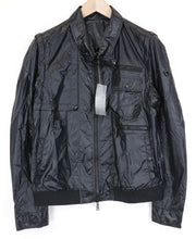 RICHMOND vyriška striukė 48 tamsiai mėlyna bomber stiliaus ilgomis rankovėmis, su keliomis kišenėmis ir užtrauktuku 