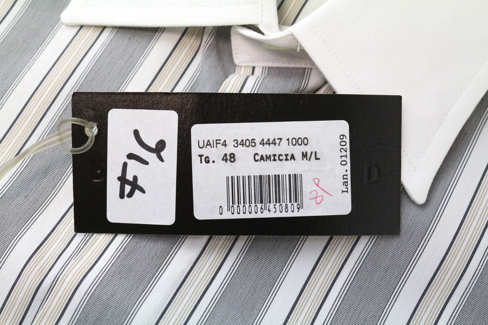 RICHMOND vyriški marškinėliai 48 pilki dryžuoti tamprūs medvilniniai ilgomis rankovėmis klasikinio stiliaus 